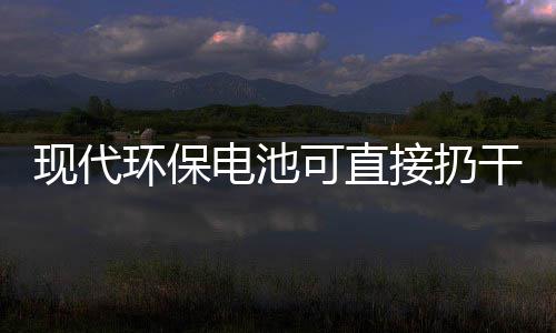 现代电池道吗接扔圾桶干垃你知可直环保
