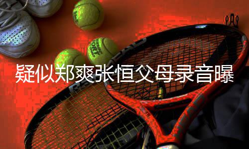 曝光频提录音郑爽张恒出弃 女疑似养想父母方频法