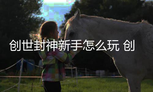 玩 怎么新手大全攻略创世创世封神封神