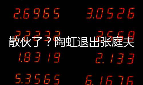 了张庭行列陶虹退出公司股东传媒散伙夫妇