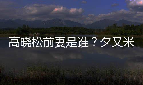 妻是准备夕又新歌米发的吗高晓出道松前谁是真